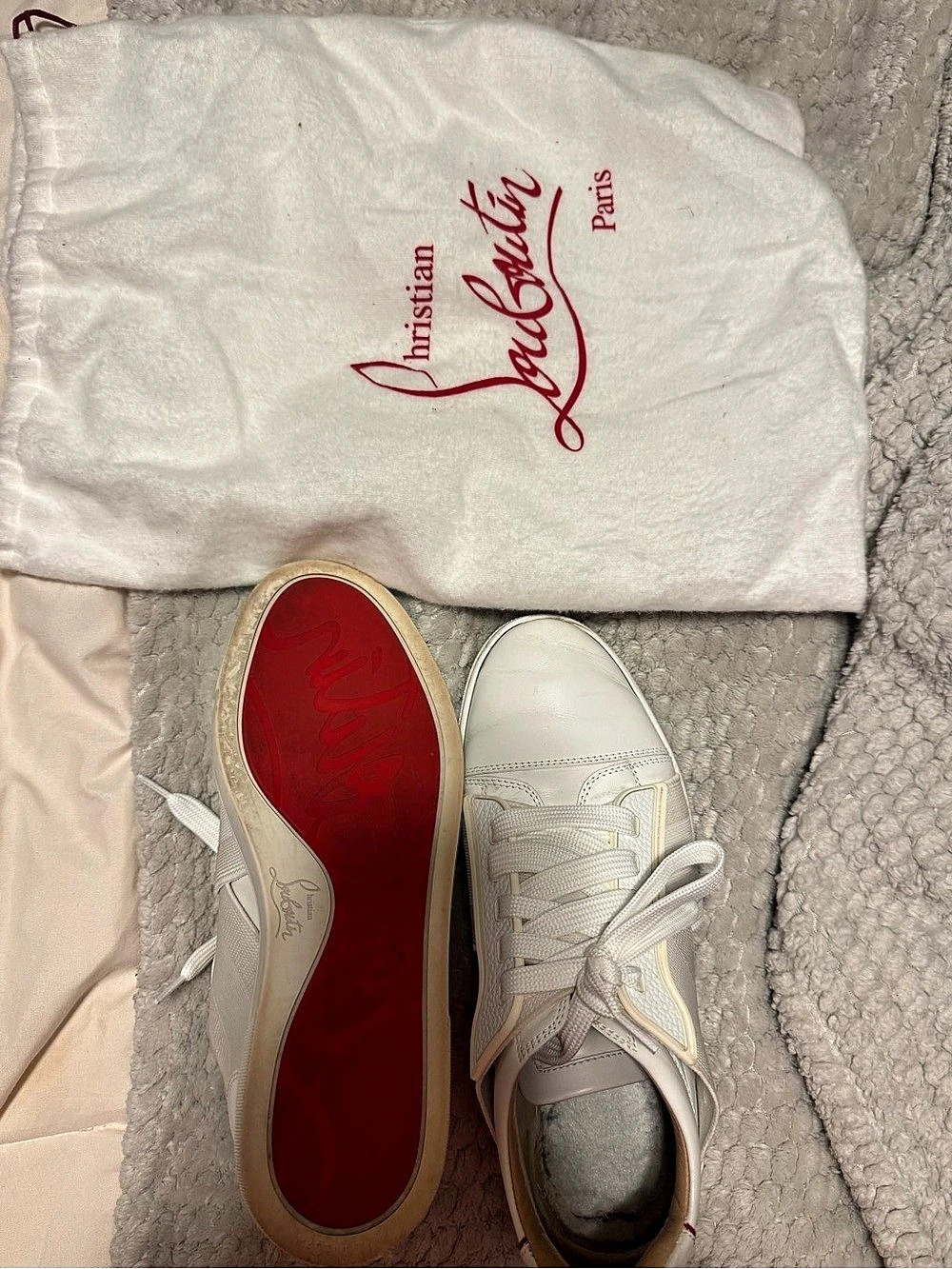 Christian Louboutin Loubishark Low Top Sneaker Sneakers White